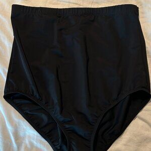 *NEW* Dreamsuit by Miracle Brands, High-Waisted Bikini Bottoms, Size 16, Black